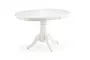 Кухонній стіл розкладний HALMAR WILLIAM 90-124x90 см, білий фото