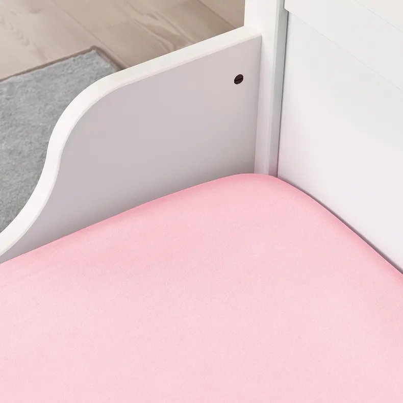 IKEA LEN ЛЕН, простирадло на резинці, рожевий, 80x130 см 304.652.91 фото №3
