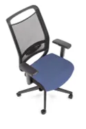 Крісло комп'ютерне офісне обертове HALMAR GULIETTA, спинка - сітка, сидіння - чорний / синій - ERF6026 фото thumb №6