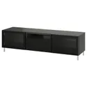 IKEA BESTÅ БЕСТО, тумба под ТВ, темно-серый Selsviken / Fällsvik антрацит, 180x42x48 см 995.561.23 фото thumb №1