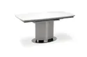 Розкладний стіл HALMAR DANCAN 160-220x90 см, білий мармур / / світлий / чорний фото thumb №1