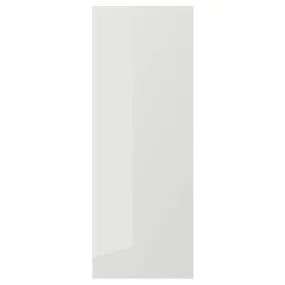 IKEA RINGHULT РІНГХУЛЬТ, дверцята, глянцевий світло-сірий, 30x80 см 904.188.76 фото