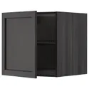 IKEA METOD МЕТОД, верхня шафа для холодильн / мороз кам, чорний / Лерхіттан, пофарбований у чорний колір, 60x60 см 094.547.08 фото thumb №1