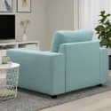 IKEA VIMLE ВИМЛЕ, кресло, с широкими подлокотниками / Саксемара светло-голубой 594.771.99 фото thumb №6