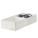 IKEA STUK СТУК, коробка з відділеннями, білий, 20x51x10 см 604.744.30 фото thumb №2