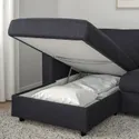 IKEA VIMLE ВИМЛЕ, 3-местный диван-кровать, с шезлонгом/Hillared антрацит 095.369.45 фото thumb №4