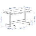 IKEA NACKANÄS НАККАНЭС / SKOGSBO СКОГСБУ, стол и 4 стула, акация / темно-коричневый, 140 см 295.282.37 фото thumb №6