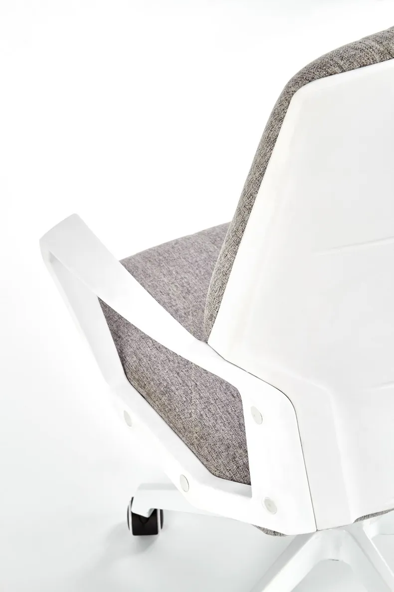 Кресло компьютерное офисное вращающееся HALMAR SPIN 2 серый/белый фото №4