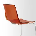 IKEA TOBIAS ТОБИАС, стул, коричневый / красный / хром 905.325.89 фото thumb №5