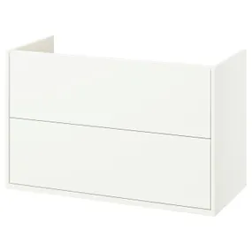 IKEA HAVBÄCK ХАВБЭКК, шкаф для раковины с ящиками, белый, 100x48x63 см 105.350.25 фото