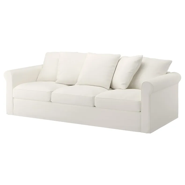 IKEA GRÖNLID ГРЁНЛИД, чехол на 3-местный диван, Инсерос белый 694.071.01 фото №2
