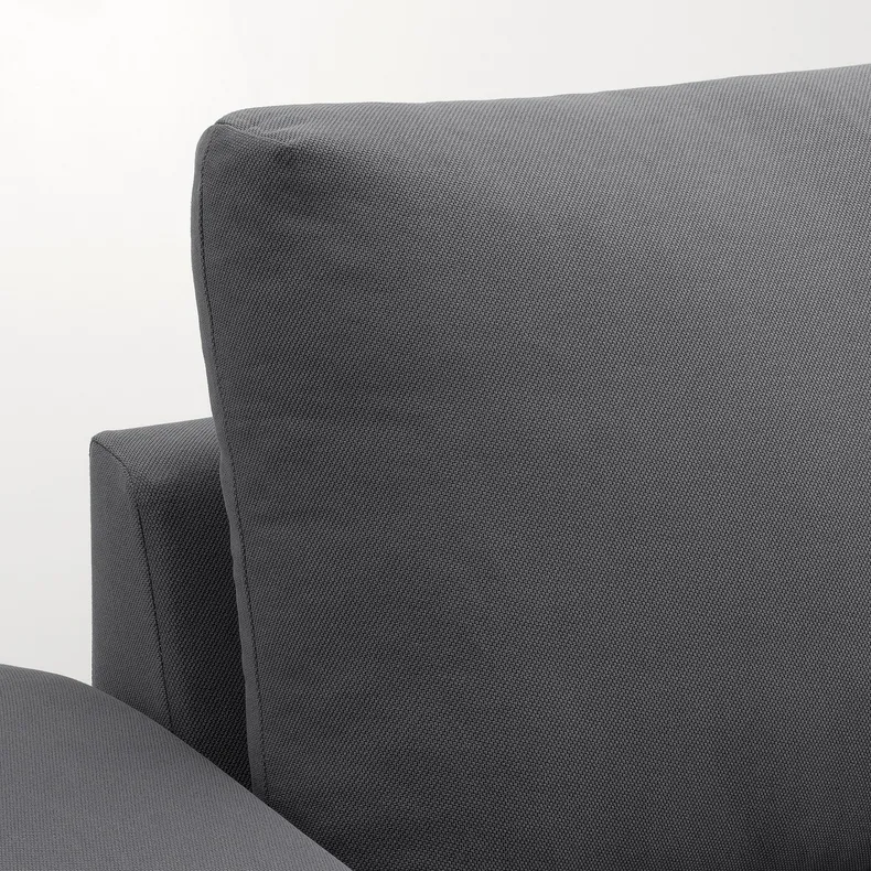 IKEA VIMLE ВІМЛЕ, 3-місний диван із кушеткою, з широкими підлокітниками / ХАЛЛАРП сірий 295.370.86 фото №8