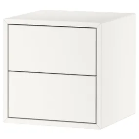 IKEA EKET ЕКЕТ, навісна шафа з 2 шухлядами, білий, 35x35x35 см 693.293.87 фото