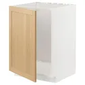 IKEA METOD МЕТОД, напольный шкаф для мойки, белый / дуб форсбака, 60x60 см 595.091.00 фото thumb №1