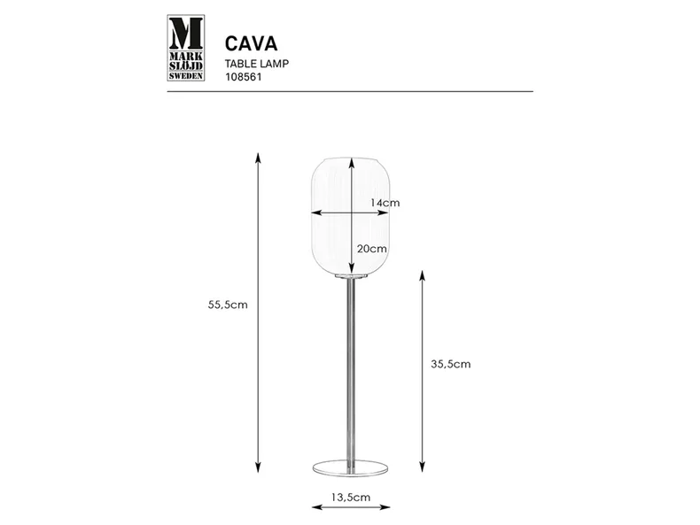 BRW Cava, настольная лампа 089037 фото №5