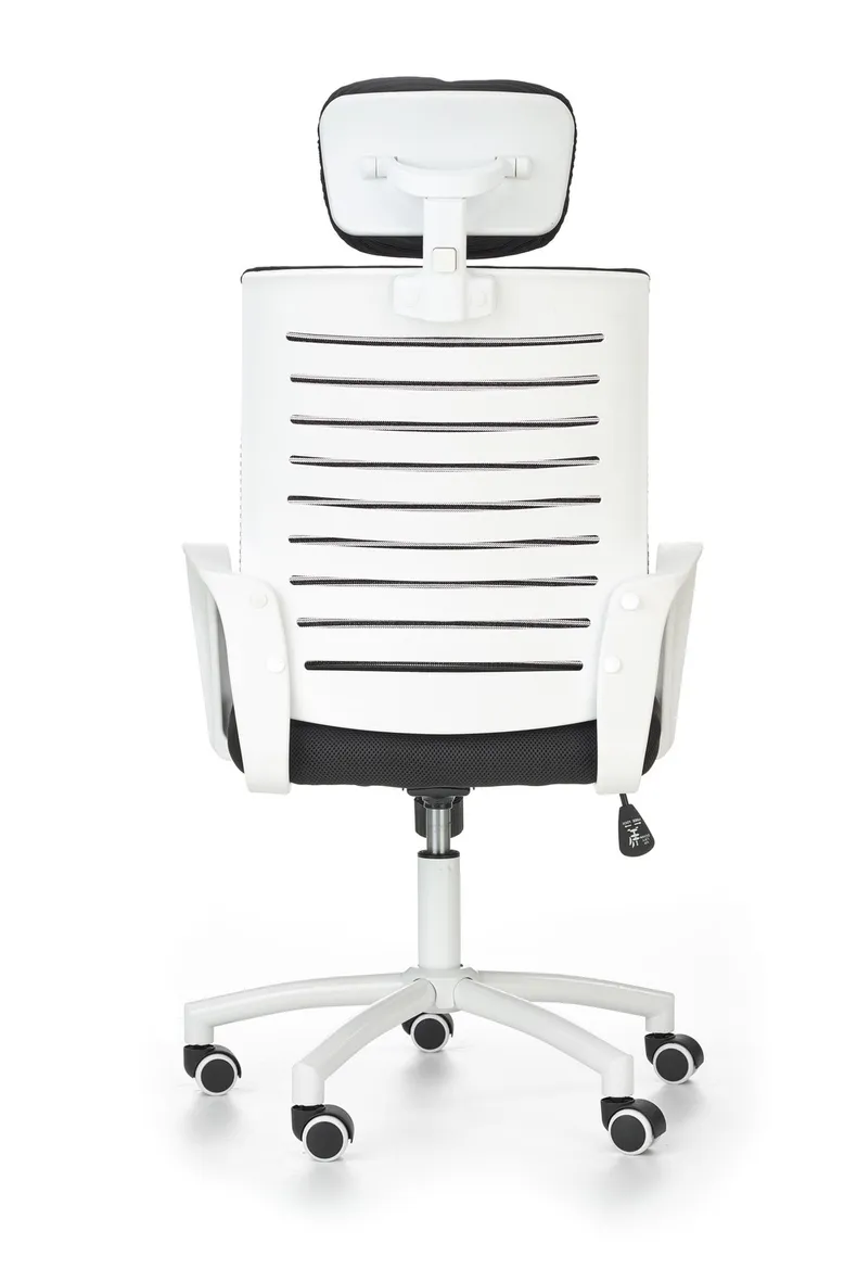 Крісло комп'ютерне офісне обертове HALMAR SOCKET чорний-білий фото №8