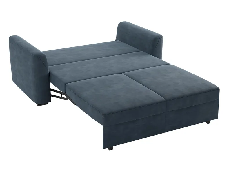 BRW Трехместный диван-кровать Rania велюровый синий, Шепот 12 SO3-RANIA-G1_BB73AB фото №4