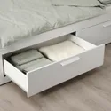 IKEA BRIMNES БРИМНЭС, каркас кровати-кушетки с 2 ящиками, белый, 80x200 см 002.287.05 фото thumb №6