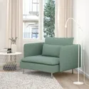IKEA SÖDERHAMN СОДЕРХЭМН, кресло, Талмира светло-зеленая 294.312.40 фото thumb №2
