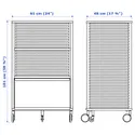 IKEA BEKANT БЕКАНТ, стелаж на коліщатах, сітка чорна, 61x101 см 792.825.44 фото thumb №10