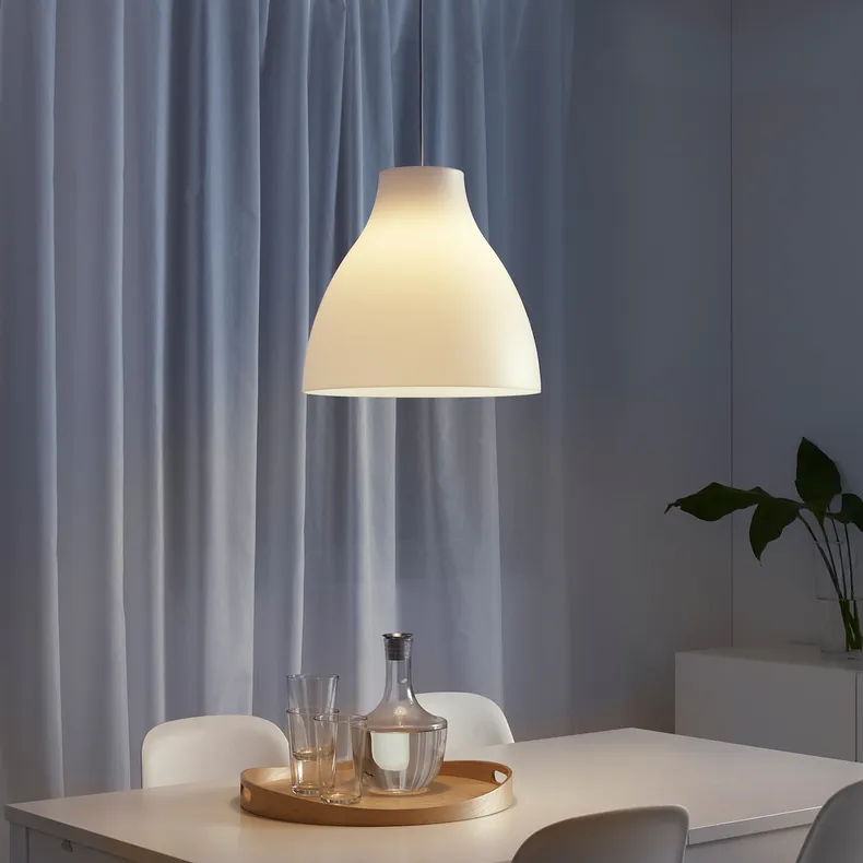 IKEA MELODI МЕЛОДИ, подвесной светильник, белый, 38 см 103.865.39 фото №2