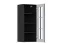 BRW Верхний кухонный шкаф Верди 40 см правый с витриной Мистик матовый, черный/матовый FL_G_40/95_PV-CA/MIM фото thumb №3