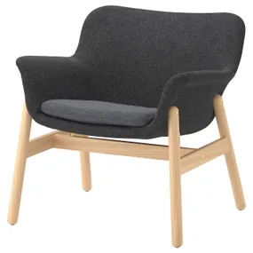 IKEA VEDBO ВЕДБУ, кресло, Темно-серый с пушечным напылением 605.522.20 фото