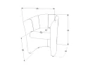 Кресло мягкое бархатное SIGNAL TM-1 Velvet, Bluvel 03 - светло-серый фото thumb №2