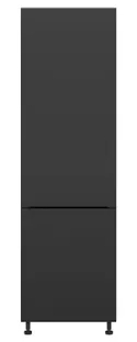 BRW Левый кухонный шкаф Sole L6 высотой 60 см черный матовый, черный/черный матовый FM_D_60/207_L/L-CA/CAM фото thumb №1