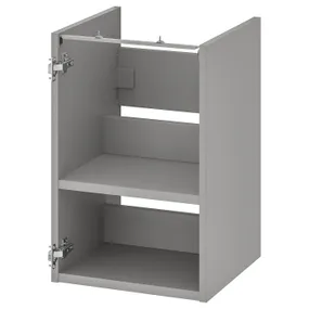 IKEA ENHET ЕНХЕТ, підлогова шафа під раковину з полиц, сірий, 40x40x60 см 504.404.69 фото