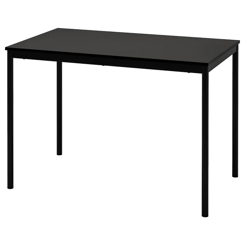 IKEA SANDSBERG САНДСБЕРГ, стіл, чорний, 110x67 см 294.203.93 фото №1