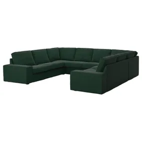 IKEA KIVIK КІВІК, диван U-подібної форми, 6-місний, Талміра темно-зелена 995.276.54 фото