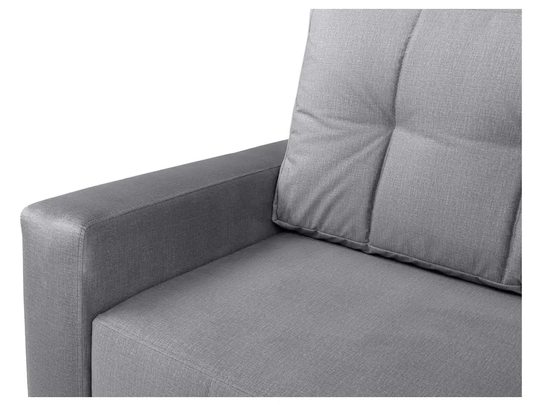BRW Трехместный диван-кровать Angie с ящиком для хранения велюровый серый, Фэнси 90 серый SO3-ANGIE-LX_3DL-G2_B8517B фото №7