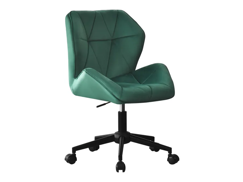 BRW Вращающееся кресло Geo из велюра зеленого цвета OBR-GEO-ZIELONY фото №1
