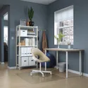 IKEA LAGKAPTEN ЛАГКАПТЕН / OLOV ОЛОВ, письмовий стіл, білий антрацит / білий, 120x60 см 695.084.16 фото thumb №7
