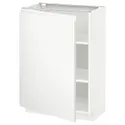 IKEA METOD МЕТОД, підлогова шафа з полицями, білий / Voxtorp матовий білий, 60x37 см 094.559.20 фото thumb №1