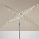 IKEA TVETÖ ТВЕТЕ, парасоля від сонця, сірий бежевий білий / Grytö сірий, 180 см 895.150.34 фото thumb №4