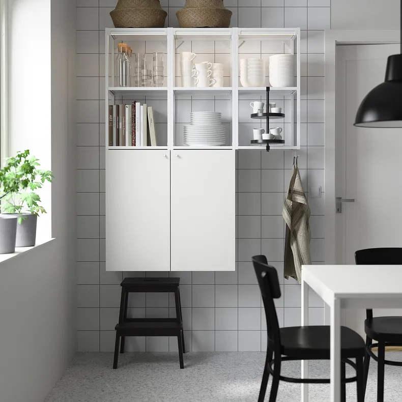 IKEA ENHET ЕНХЕТ, шафа, білий, 120x32x150 см 695.480.64 фото №2