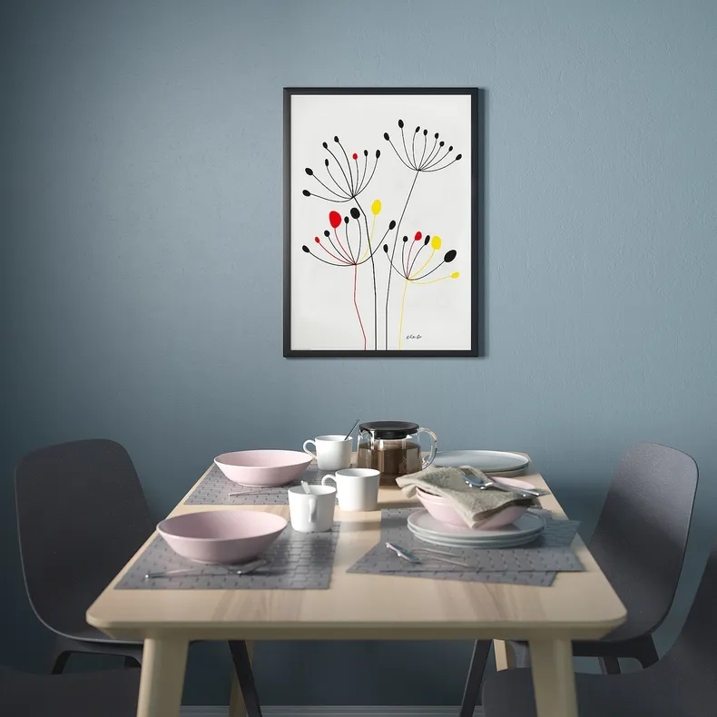 IKEA BILD БІЛЬД, постер, танцюючі головки часнику, 50x70 см 904.418.48 фото №3