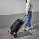 IKEA RADARBULLE РАДАРБУЛЛЕ, сумка хозяйственная на колесиках, черный, 33x24x68 см/38 л 704.852.25 фото thumb №3