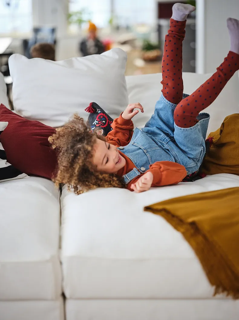 IKEA GRÖNLID ГРЕНЛІД, 4-місний диван із кушетками, ІНСЕРОС білий 494.071.40 фото №4