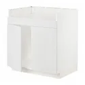 IKEA METOD МЕТОД, шкаф д / двойной мойки ХАВСЕН, белый / Стенсунд белый, 80x60 см 894.613.09 фото thumb №1