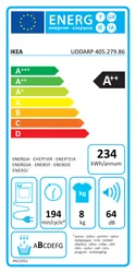 IKEA UDDARP УДДАРП, сушильна машина, IKEA 500, 8 кг фото thumb №7