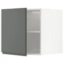 IKEA METOD МЕТОД, верхня шафа для холодильн / мороз кам, білий / Voxtorp темно-сірий, 60x60 см 694.593.26 фото thumb №1