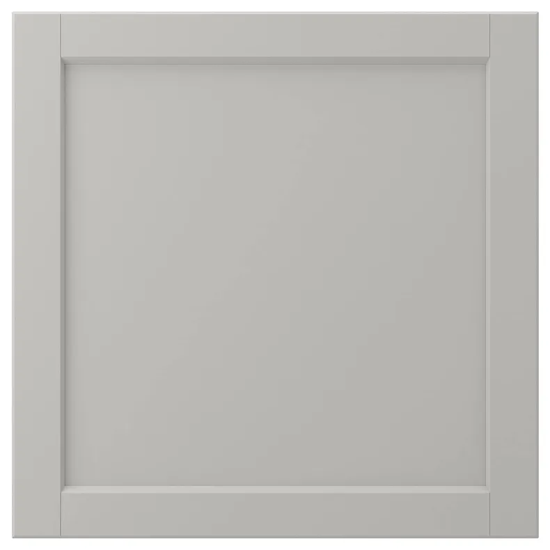 IKEA LERHYTTAN ЛЕРХЮТТАН, дверцята, світло-сірий, 60x60 см 404.614.95 фото №1