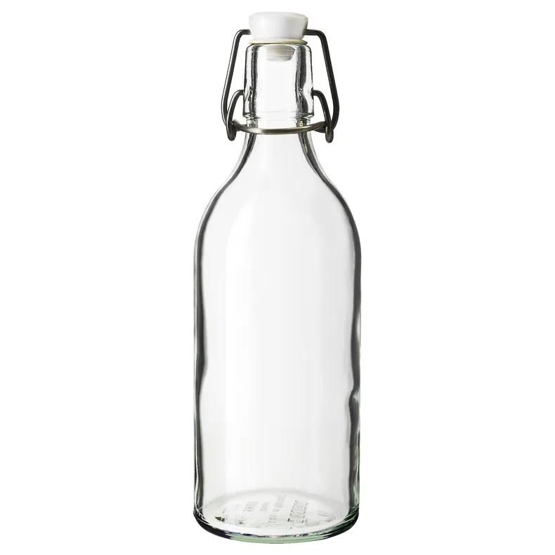 IKEA KORKEN КОРКЕН, бутылка с пробкой, прозрачное стекло, 0.5 л 203.224.72 фото №1