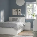 IKEA MALM МАЛЬМ, каркас ліжка, високий, 2 крб д / збер, білий / Лурьой, 120x200 см 990.477.44 фото thumb №2