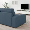 IKEA KIVIK КІВІК, 3-місний диван із кушеткою, Синій. 694.847.74 фото thumb №4