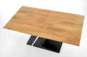 Кухонний стіл розкладний HALMAR FERGUSON 160-220x90 см, стільниця - натуральний дуб, ніжки - чорні фото thumb №12
