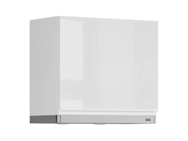 BRW Верхний шкаф для кухни Sole 60 см с вытяжкой белый глянец, альпийский белый/глянцевый белый FH_GOO_60/50_O_FL_BRW-BAL/BIP/IX фото №2